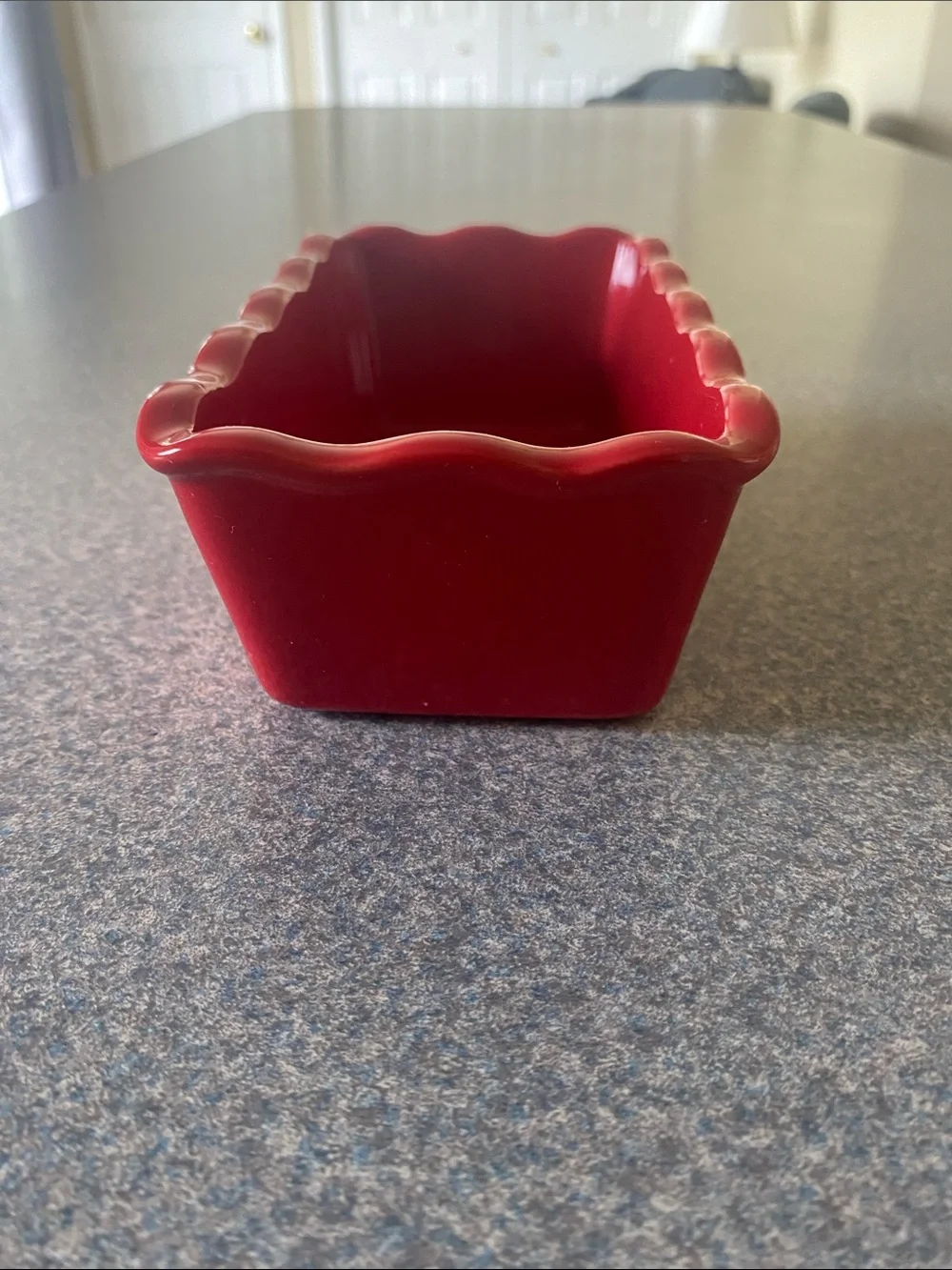 Red Ceramic Loaf Pan - 'Sing to the Lord' Inspirational Bakeware